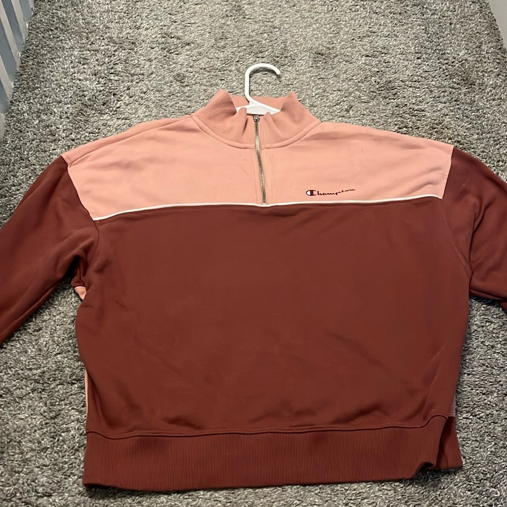 Pink Champion Quarter zip